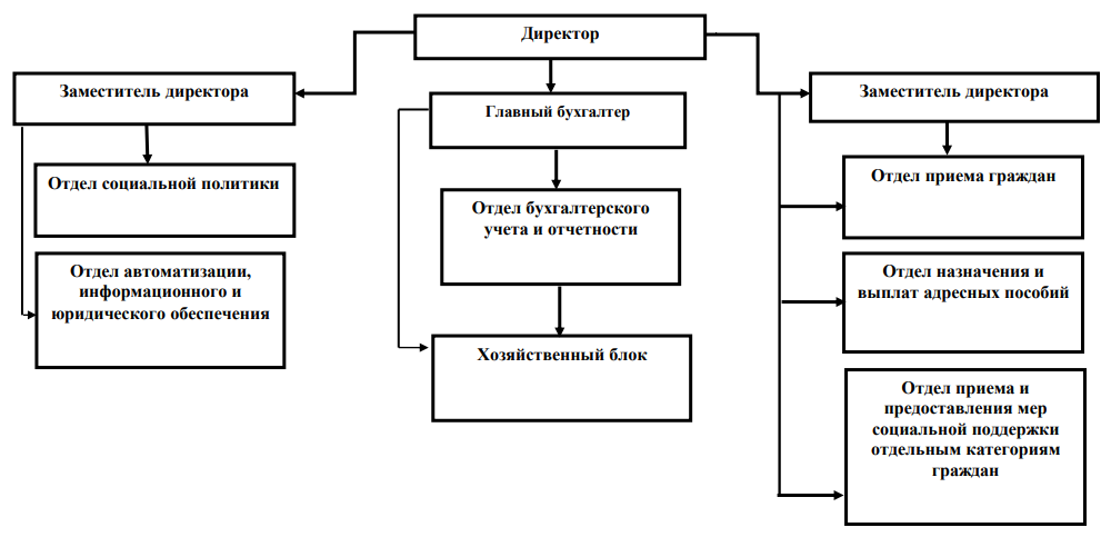 Структура ГКУ НО «Управление социальной защиты населения Краснооктябрьского района»